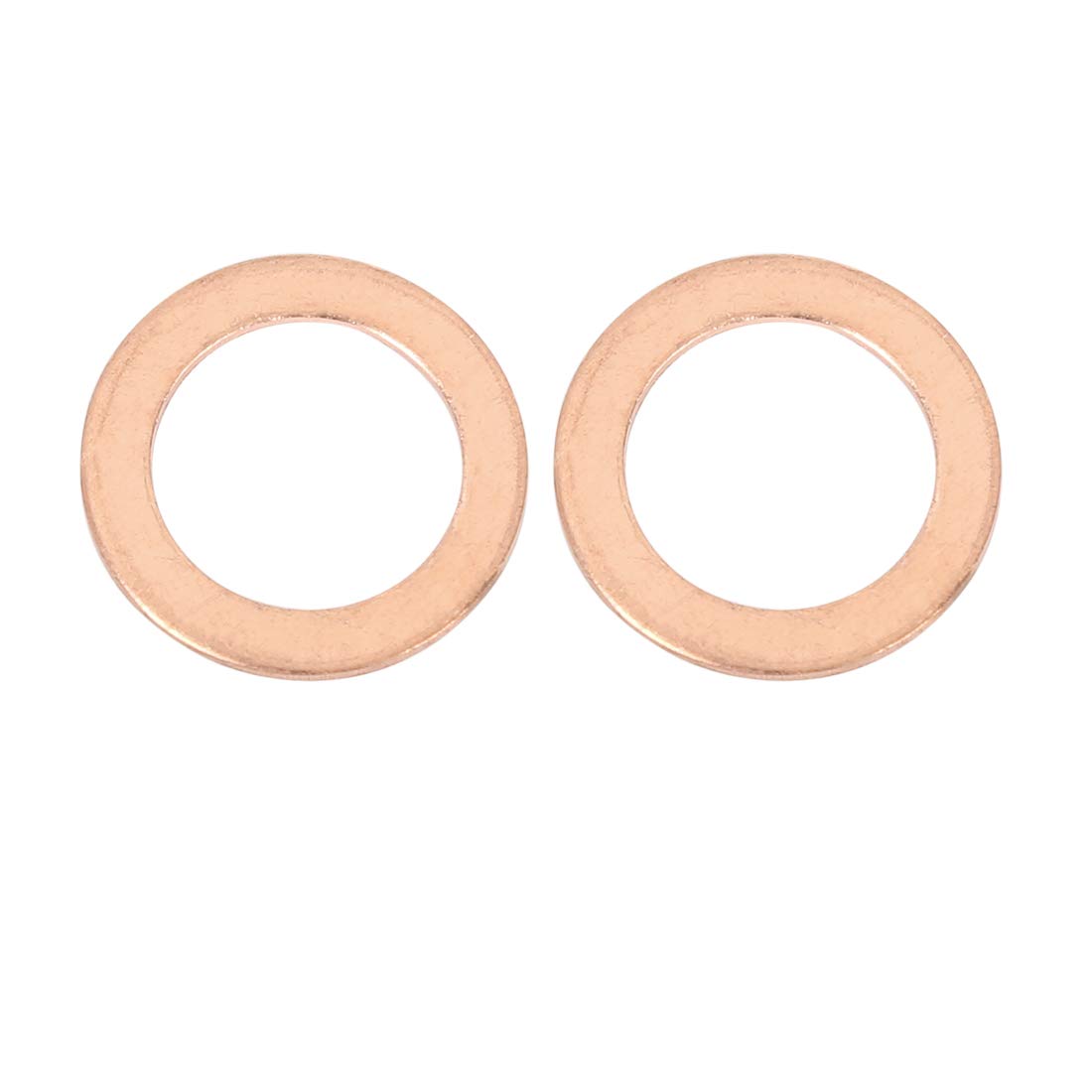 X AUTOHAUX 2 Sets 14mm Banjo Bolt Fittings Kit - Internal Diameter Hose Barb Washers for Car Brake Fuel Line Repair | Universal Fit for Automotive Maintenance & DIY Projects