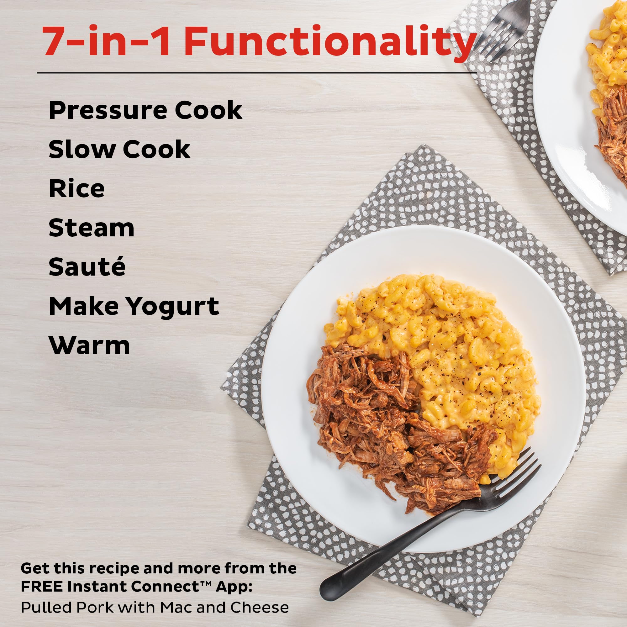 Instant Pot Duo 7-in-1 Electric Pressure Cooker | Slow Cooker, Rice Cooker, Steamer, Sauté Pan, Yogurt Maker & Food Warmer | 8 Quart Stainless Steel | Includes 800+ Recipe App | Perfect for Meal Prep, Family Dinners & Healthy Cooking