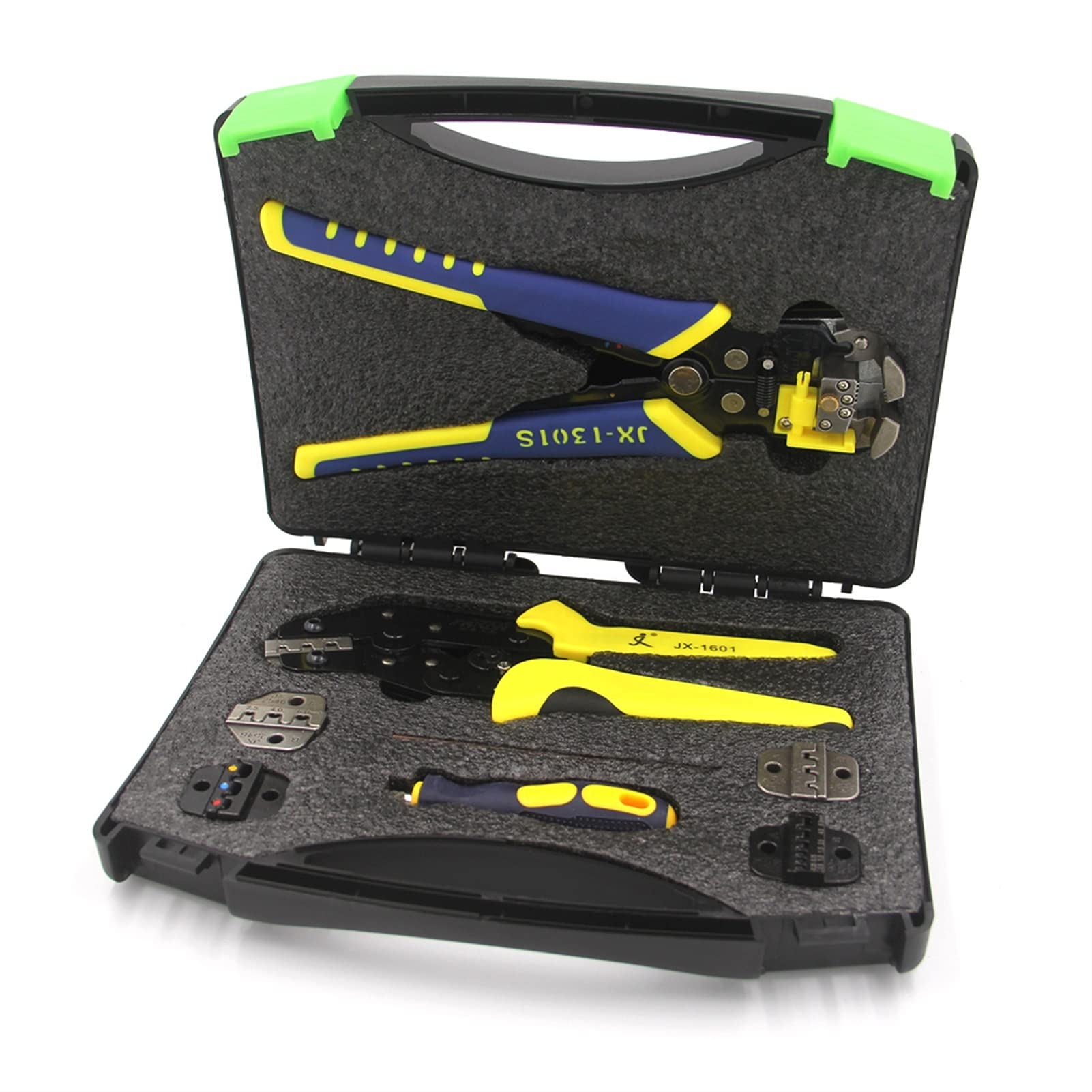 Professional Ratcheting Crimping Tool Set - Wire Strippers, Crimpers, Bootlace Ferrule Crimper for Electrical & Automotive Wiring - Perfect for DIY Projects, Home Repairs and Professional Engineering Work