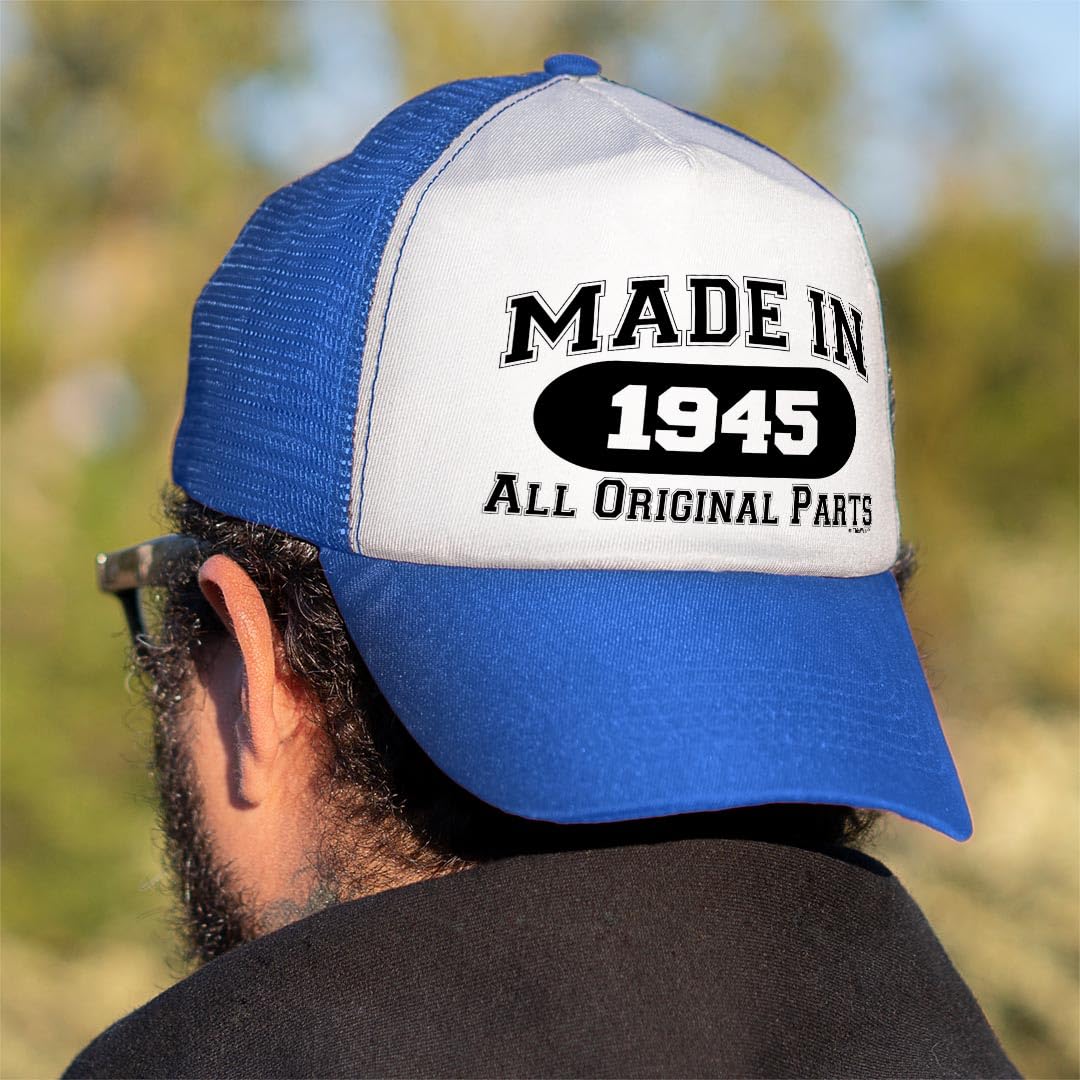 ThisWear 80th Birthday Snapback Trucker Hat - Vintage Milestone Year Celebration Cap for Men & Women - Perfect for Birthday Parties, Retirement Celebrations & Special Occasions