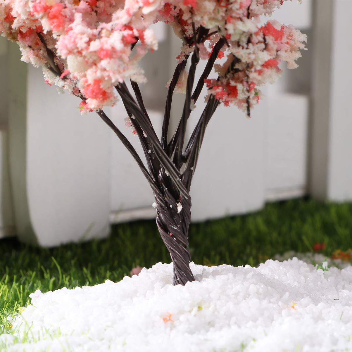 10pcs Realistic Mini Artificial Flower Trees - Cherry Blossom, Fairy Garden & Landscape Decor - Perfect for DIY Crafts, Home Decor, Wedding Centerpieces