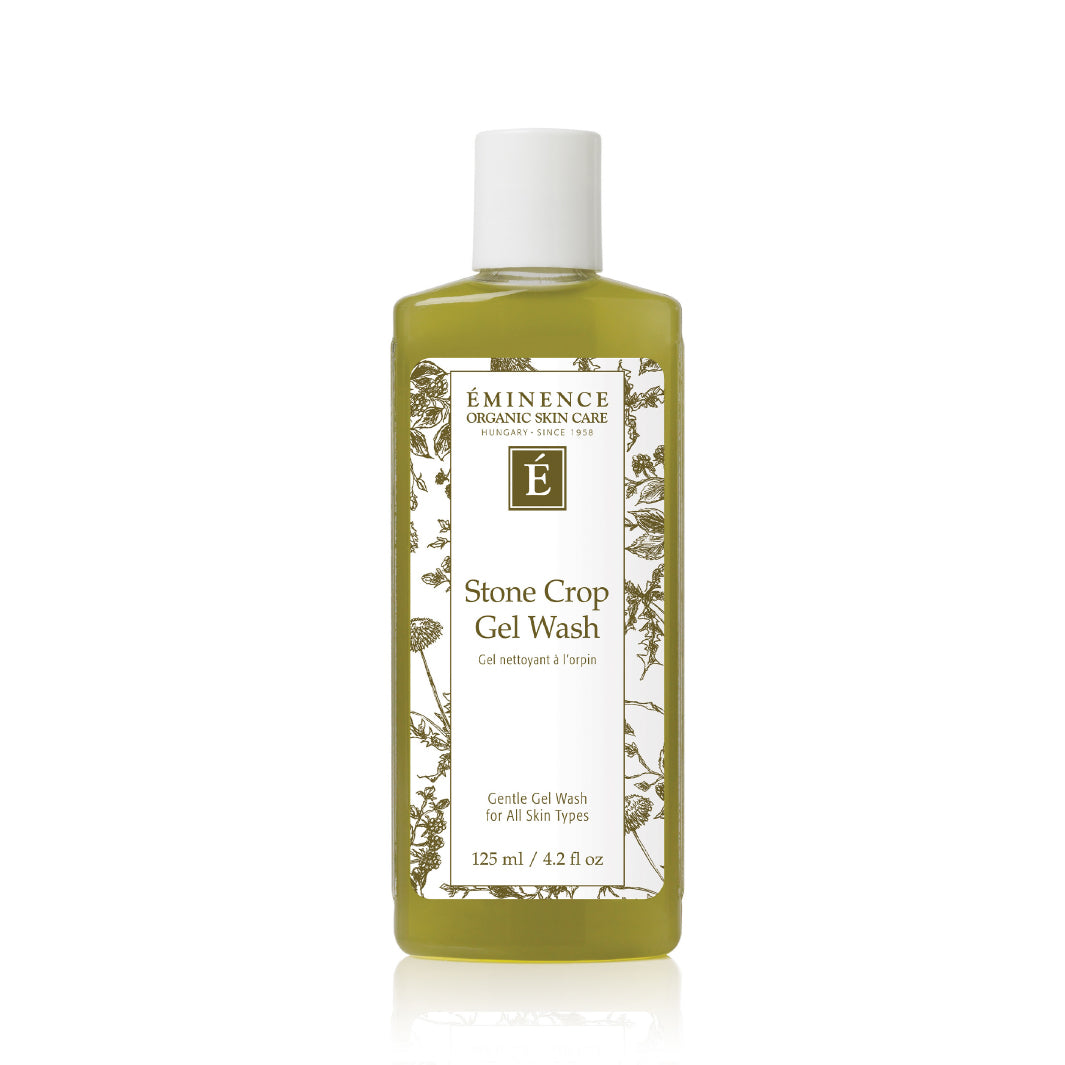 Eminence Organics Stone Crop Gel Wash - Hydrating & Soothing Facial Cleanser for Dry & Sensitive Skin | Vegan & Cruelty-Free Skincare | Perfect for Daily Use & Post-Workout Refresh