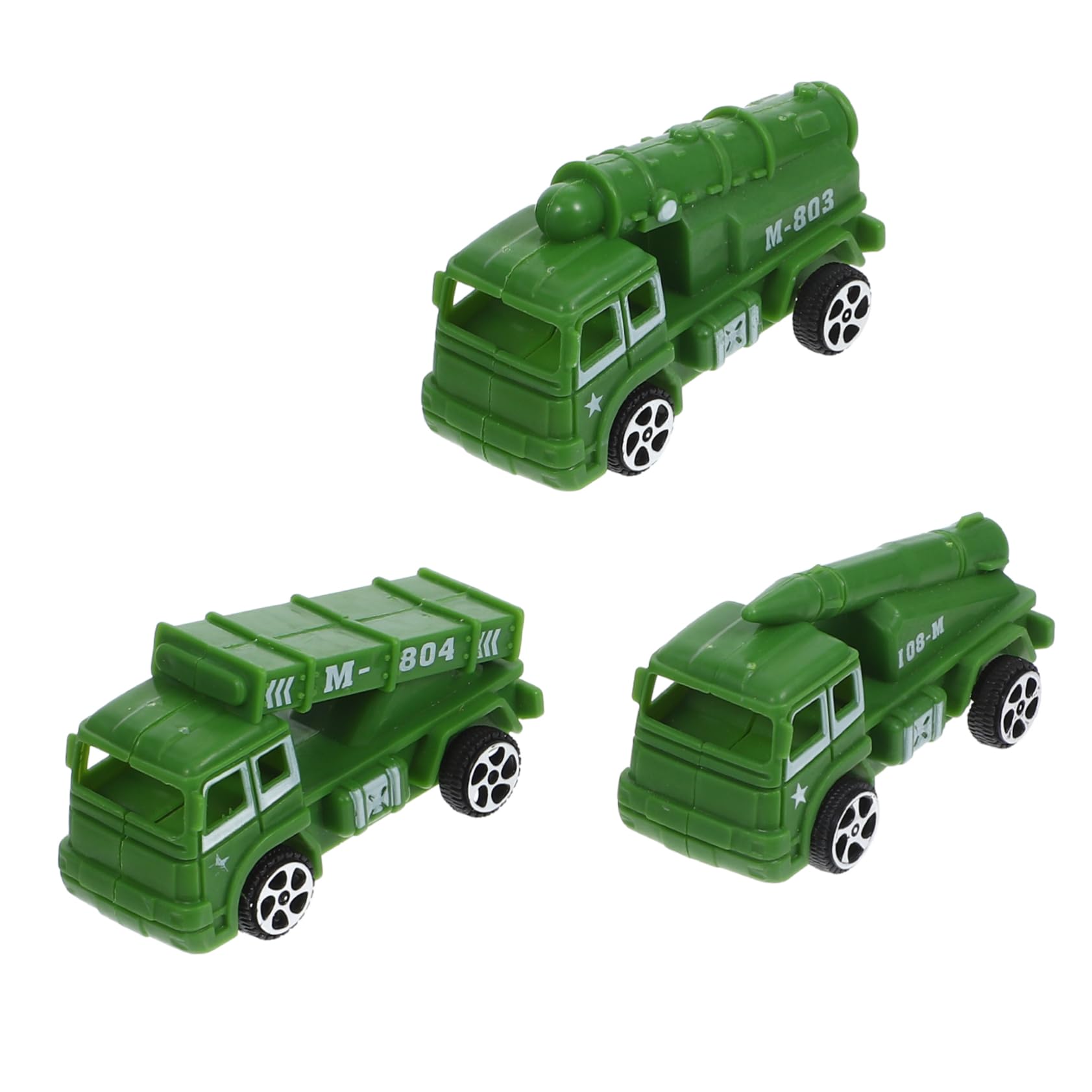 NUSITOU 3-Piece Mini Pull Back Toy Cars Set - Small Vehicle Models for Kids, Toddlers & Babies - Fun Cartoon ABS Plastic Rolling Cars for Playtime & Gift Giving