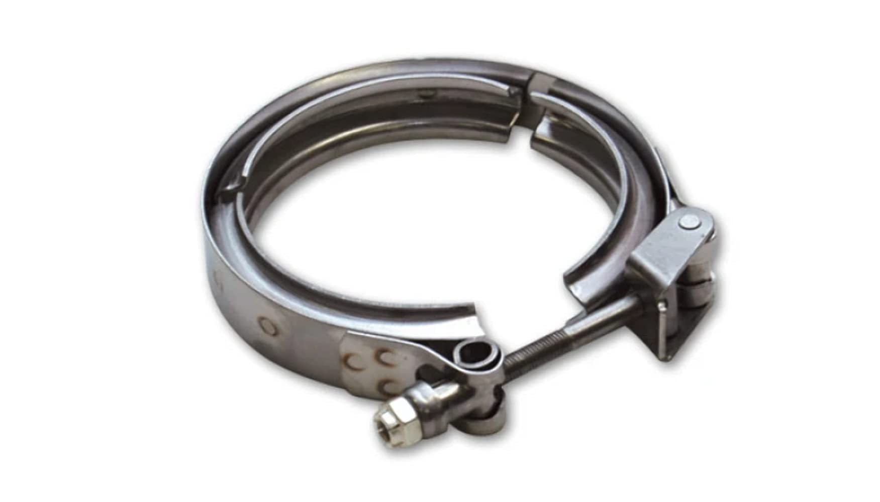Vibrant Performance 1491C Stainless Steel Quick Release V-Band Clamp - Heavy Duty Exhaust & Turbo Piping Connection for Automotive & Marine Applications