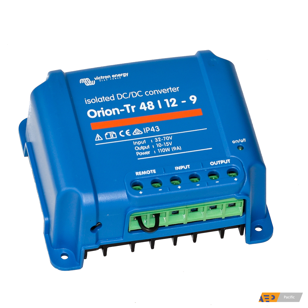 Orion TR Isolated 48V to 12V 9A 110W DC-DC Power Converter - Perfect for RVs, Boats, Solar Systems & Off-Grid Applications