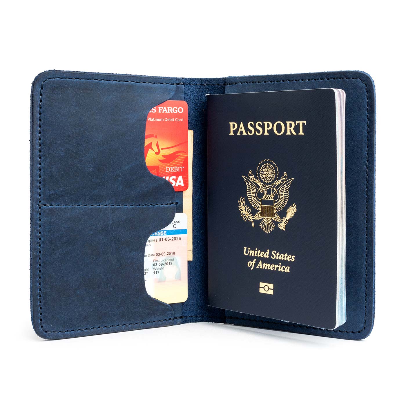 Premium Genuine Leather Passport Holder - RFID Blocking Travel Wallet for Men & Women - Perfect for Airports, Business Trips & International Travel