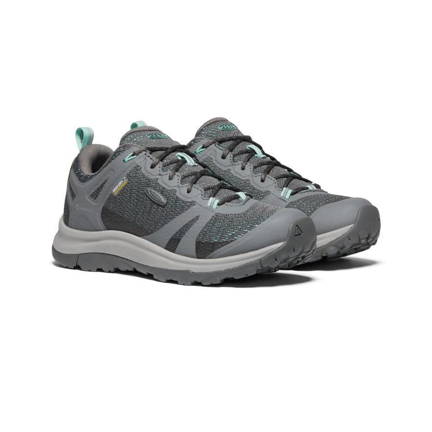 Women's Terradora II Waterproof Hiking Shoes - Steel Grey/Ocean Wave | Lightweight Trail Running & Outdoor Adventure Footwear