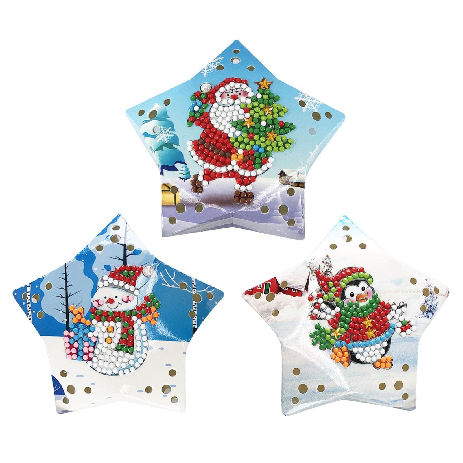 Diamond Painting Fairy Lights LED Card Lamp - DIY Night Lights for Christmas Tree Decor, Home, Party & Wedding Decoration