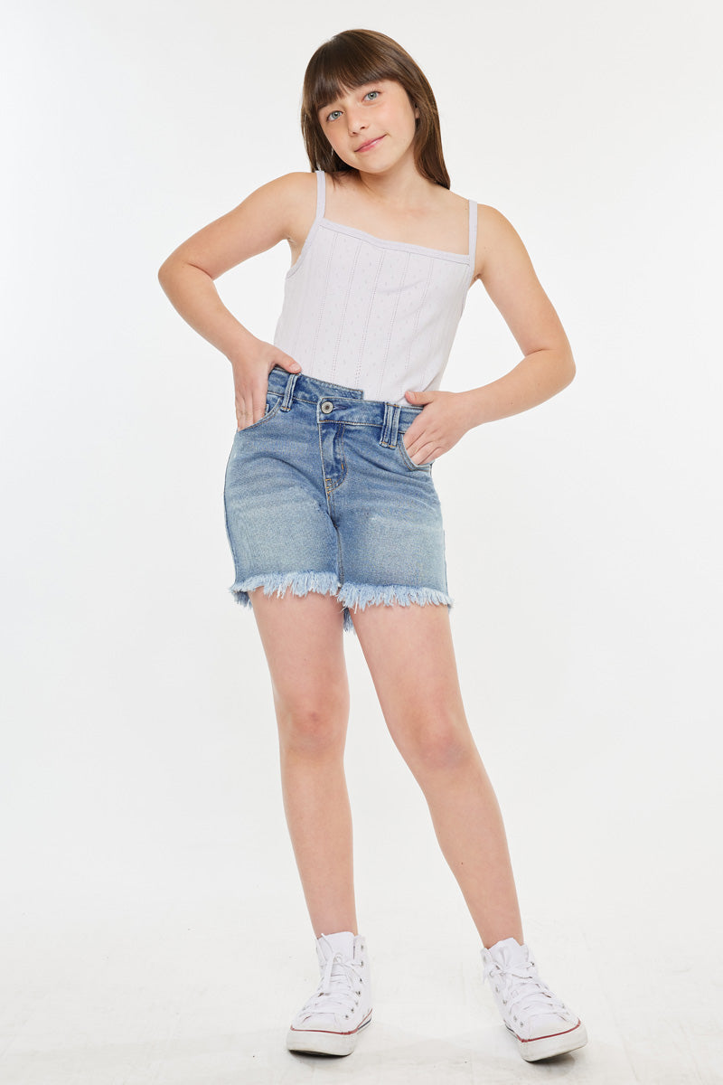 Dora High Rise Kids Shorts for Girls - Comfortable & Stylish Toddler Shorts for Playtime, School & Summer Outfits