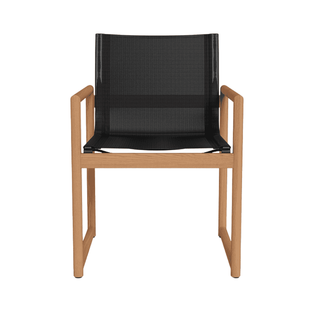 Premium Breeze XL Teak Wood Dining Chair - Waterproof Outdoor Patio Furniture for Garden, Poolside & Restaurant Use