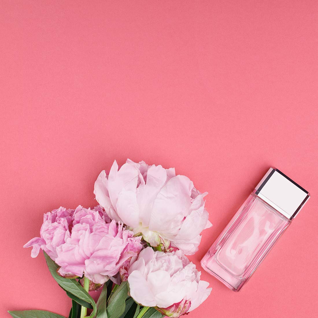 Allenjoy 34.4x15.7in Double Sided Pure White & Pink Photography Backdrop - 2 in 1 Paper Tabletop Background for Food, Jewelry, Cosmetics, Makeup Product Photography - Professional Studio Photo Shoot Props for Ecommerce, Blogging & Social Media Content Creation