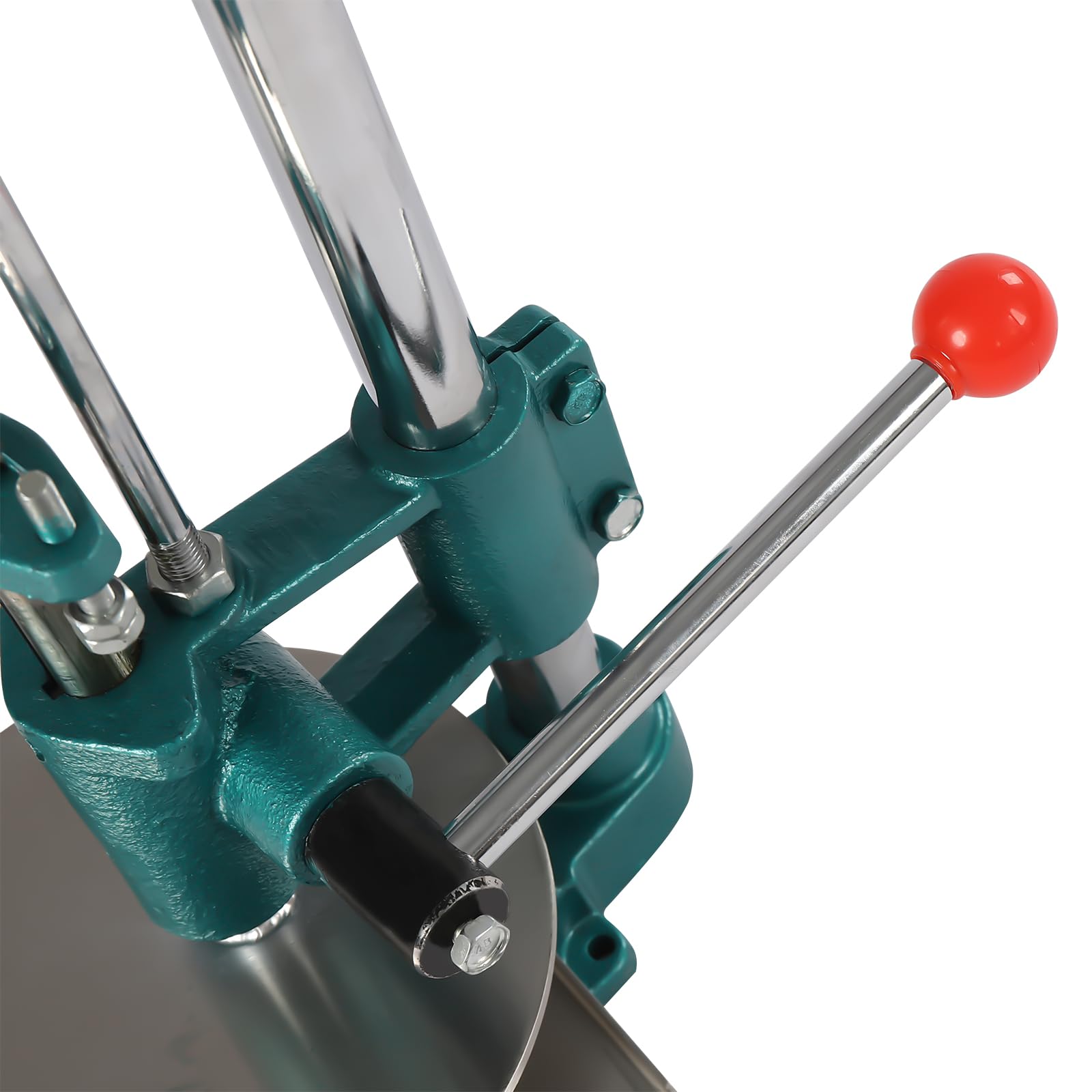 7.9 Inch Commercial Stainless Steel Pizza Dough Press Machine - Adjustable Thickness Dough Press with 0.2