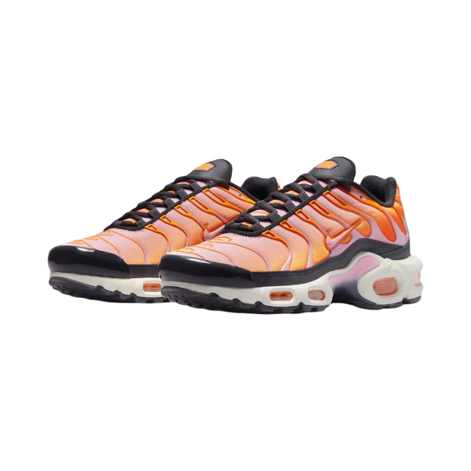 Nike Women's Air Max Plus TN Running Shoes - Off Noir/Medium Soft Pink Sherbert - Comfortable & Stylish Sneakers for Running, Gym Workouts & Casual Wear