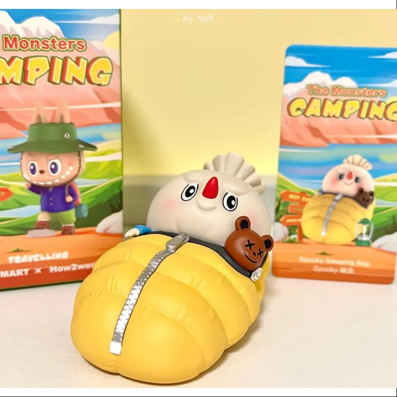 Labubu The Monsters Camping Series Spooky Sleeping Bag - Cute Plush Toy for Collectors & Anime Fans | Perfect for Camping, Sleepovers & Kawaii Room Decor
