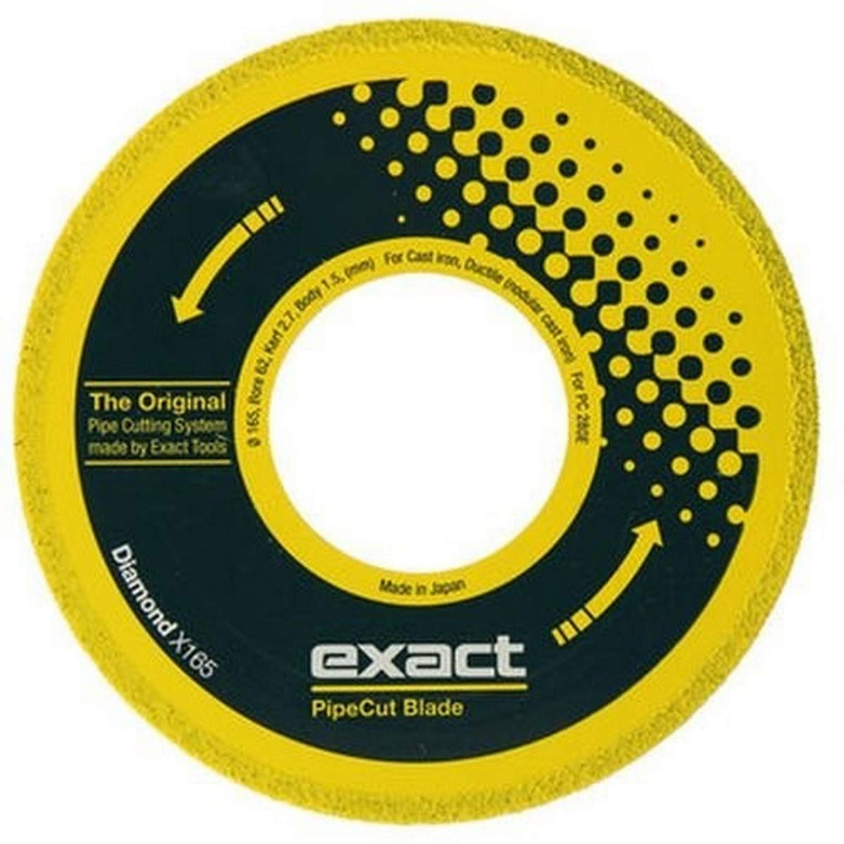 Diamond X165 6-1/2 Inch Blade for Cast Iron & Ductile Pipe - Premium Cutting Disc for Metalworking, Plumbing, and Construction Projects