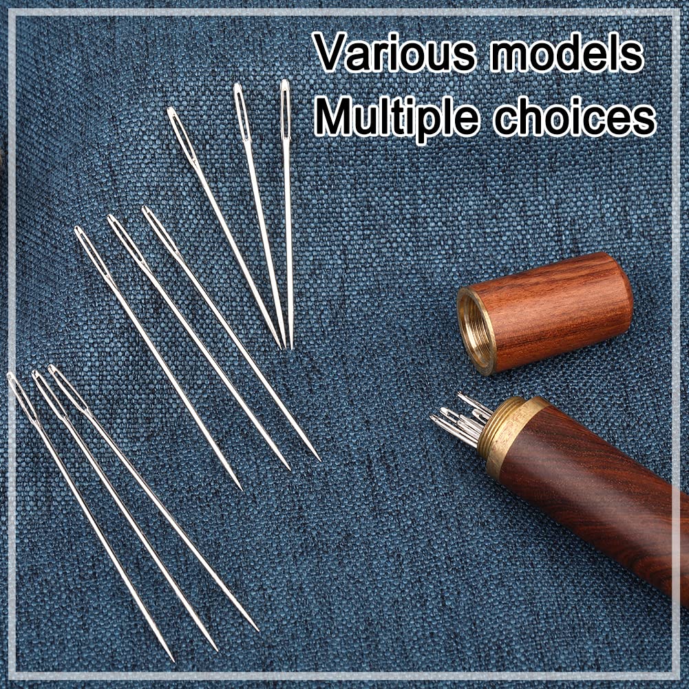 20 PCS Large Eye Sewing Needles Set - 3 Sizes Stainless Steel Weaving Needles with Needle Case for Hand Stitching, Embroidery, Quilting & DIY Craft Projects | Perfect for Fabric, Yarn, Leather & Cross Stitch Work