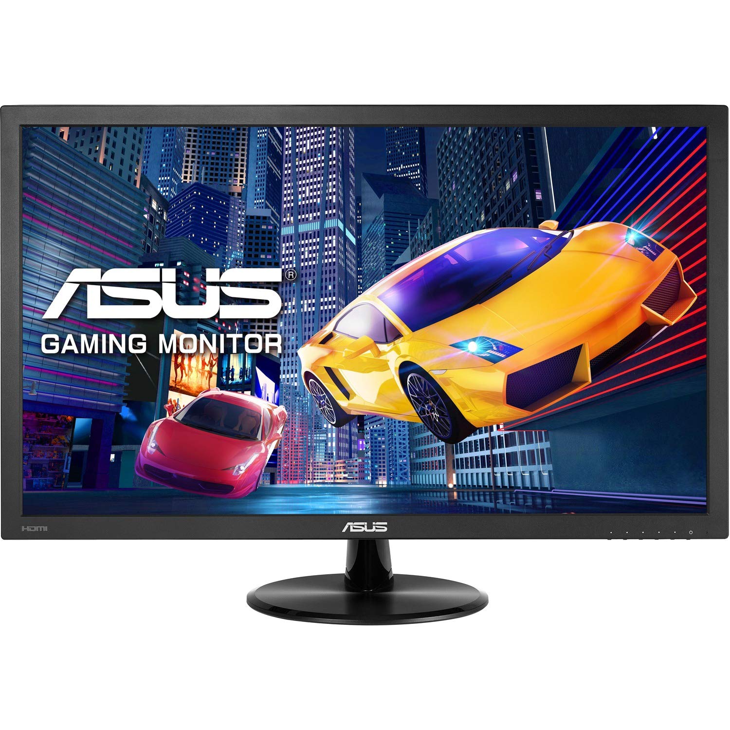ASUS 21.5 Inch Ultra Slim Gaming Monitor - Full HD 1920x1080, 1ms Response Time, Built-in Speakers, HDMI & VGA Ports (VP228HE) - Perfect for PC Gaming, Home Office, and Entertainment Setup
