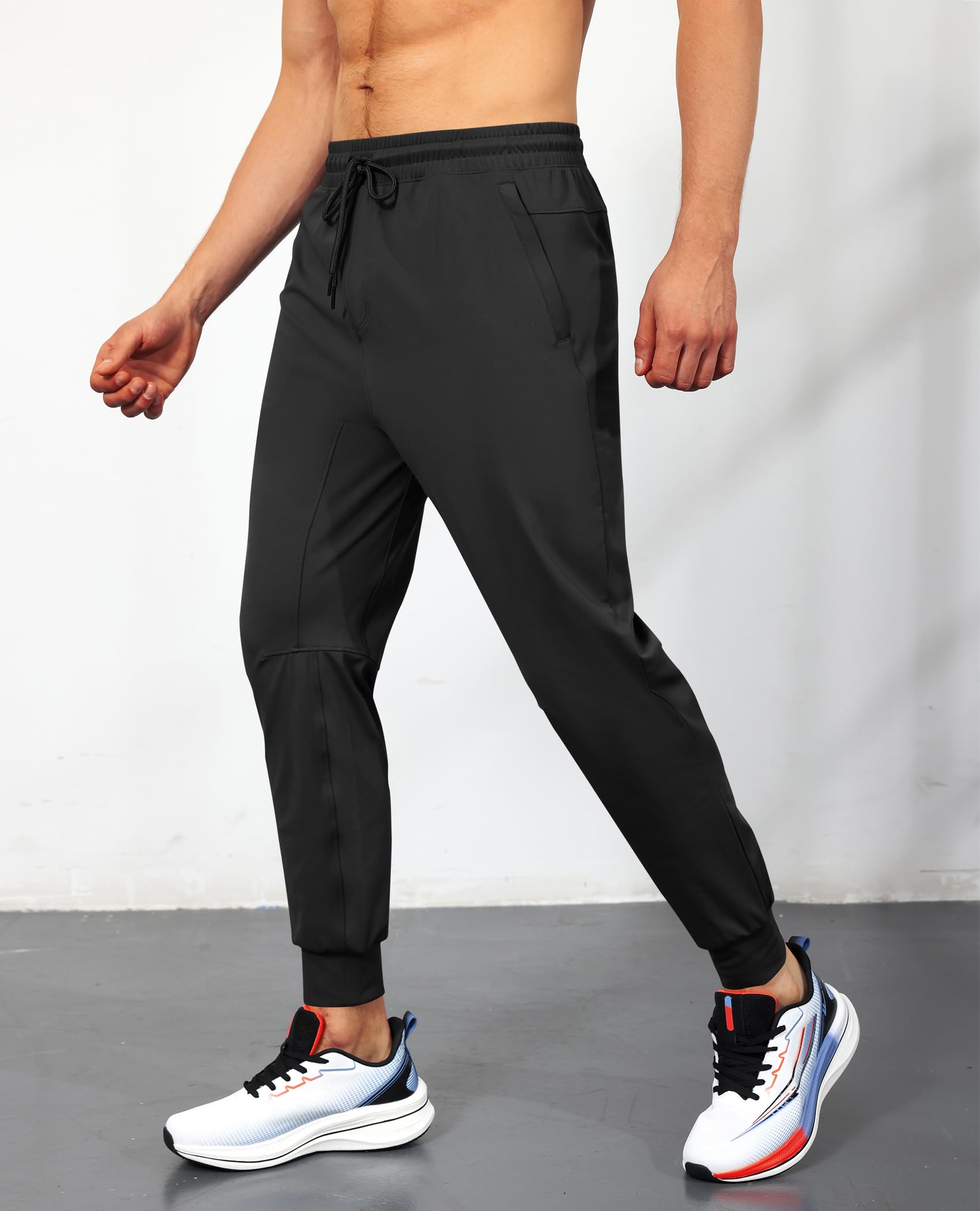 Men's Athletic Sweatpants with Zipper Pockets - Gym Workout Joggers, Running & Training Pants for Men - Perfect for Gym Sessions, Outdoor Runs & Casual Wear