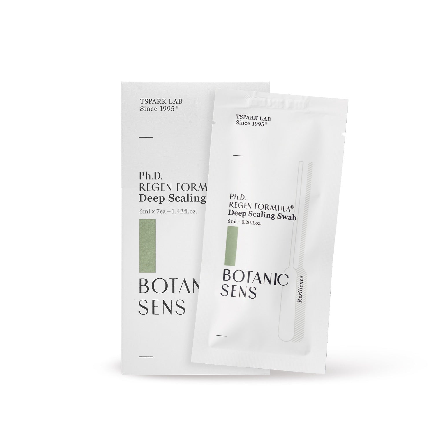 BOTANICSENS Ph.D. Regen Formula Deep Scaling Swab 6ml - Pack of 2 Swabs (7 Count) - Professional Dental Care for Plaque Removal & Gum Health - Perfect for Home Oral Hygiene & Dental Clinic Use