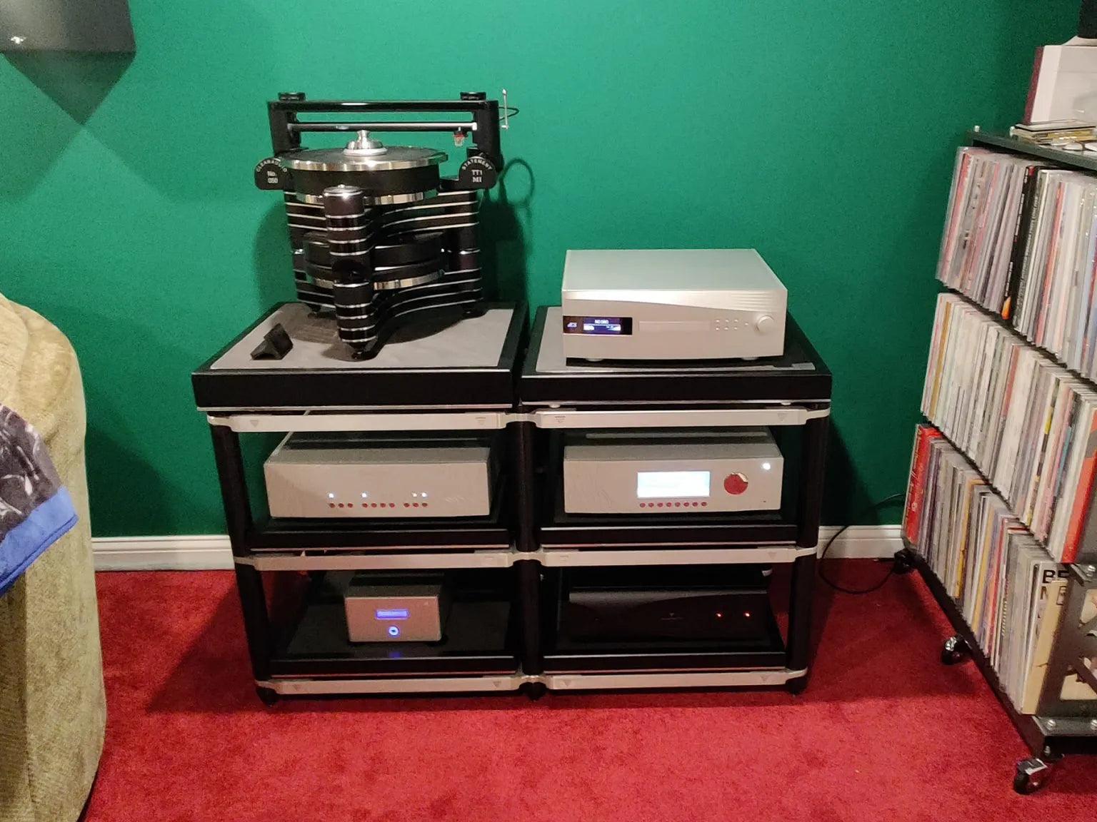 Critical Mass Systems Ultra Diamond Audio Rack - Premium Hi-Fi & Home Theater Equipment Stand for Enhanced Sound Quality & Stability