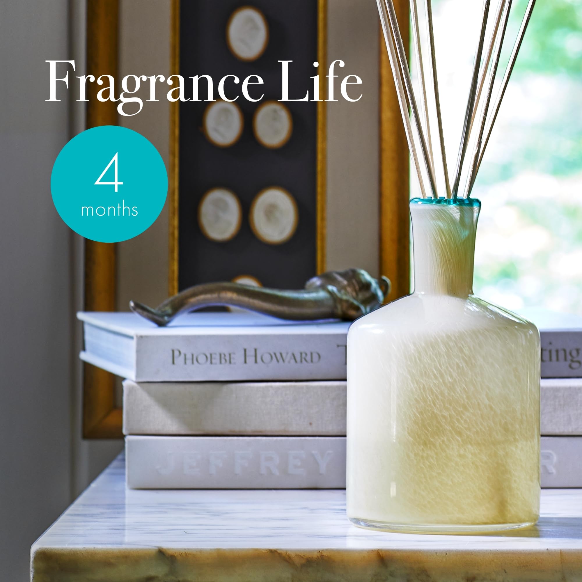 LAFCO New York Reed Diffuser Refill - French Lilac Scent, 8.4 oz | Long-Lasting 4-Month Fragrance | Natural Wood Reeds | Dye-Free & Propellant-Free | Made in USA | Perfect for Home, Office & Spa Aromatherapy