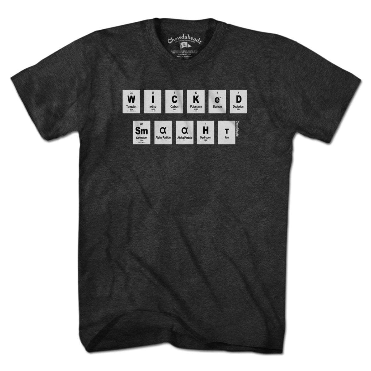 Chowdaheadz Vintage Unisex T-Shirt - Soft Cotton Blend Tee with 'Periodically Wicked Smaaht' Design | Perfect for Casual Wear, Gifts & Boston-Themed Events