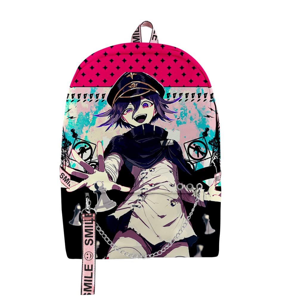 Kokichi Ouma Anime Backpack - Durable Oxford School Bag for Teens, Lightweight Travel Backpack for College, Cosplay & Daily Use (4 Colors)