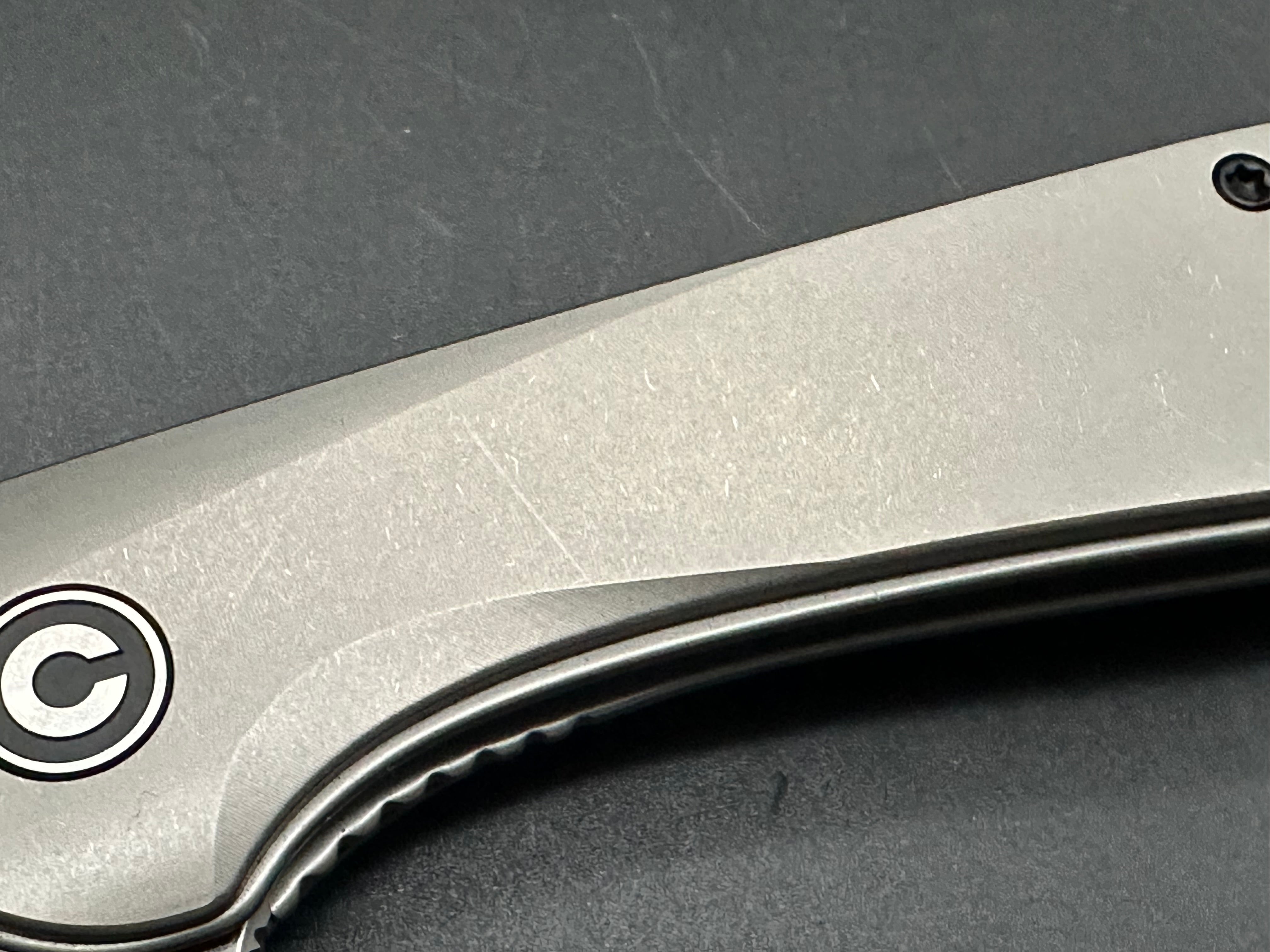 Civivi Elementum Folding Knife with Flytanium Titanium Scales - EDC Pocket Knife for Outdoor, Camping, and Everyday Carry