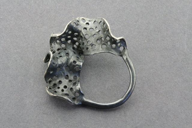 Ox Lace Frill Ring - Sterling Silver Jewelry for Women, Elegant & Dainty Accessory - Perfect for Weddings, Parties & Everyday Wear