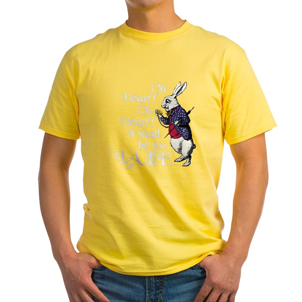 Wonderland White Rabbit Cotton T-Shirt | Alice in Wonderland Inspired Graphic Tee | Casual Wear & Cosplay Outfit