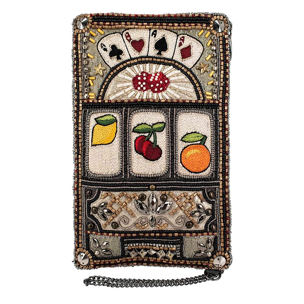 Mary Frances Payoff Crossbody Phone Bag for Women - Stylish Multi-Color Small Purse with Wristlet Strap - Perfect for Everyday Use, Shopping & Travel Accessories