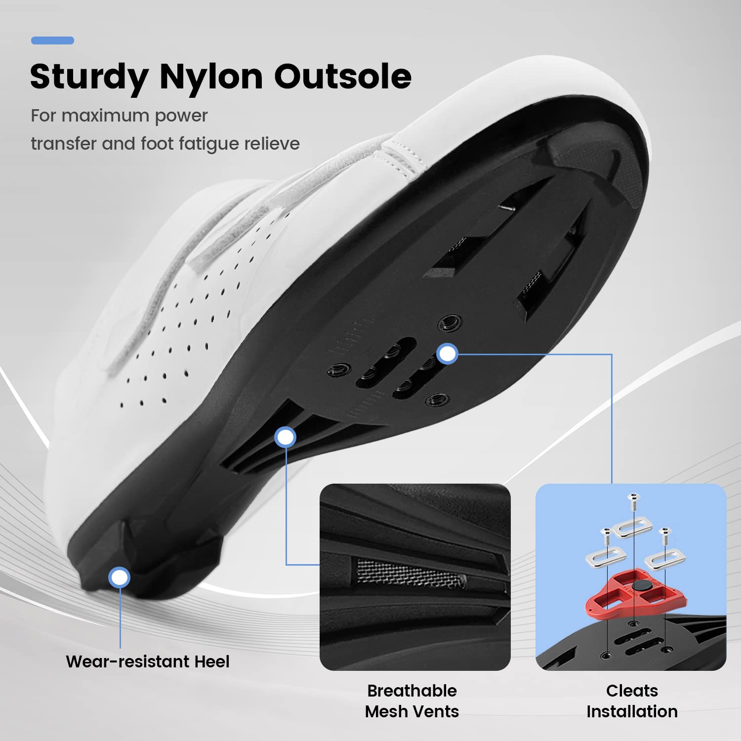 Men's & Women's SPD & Delta Compatible Cycling Shoes for Peloton Bikes - Indoor/Outdoor Spin & Road Bike Shoes with 3-Bolt Cleats - Perfect for Gym, Studio & Outdoor Cycling Workouts