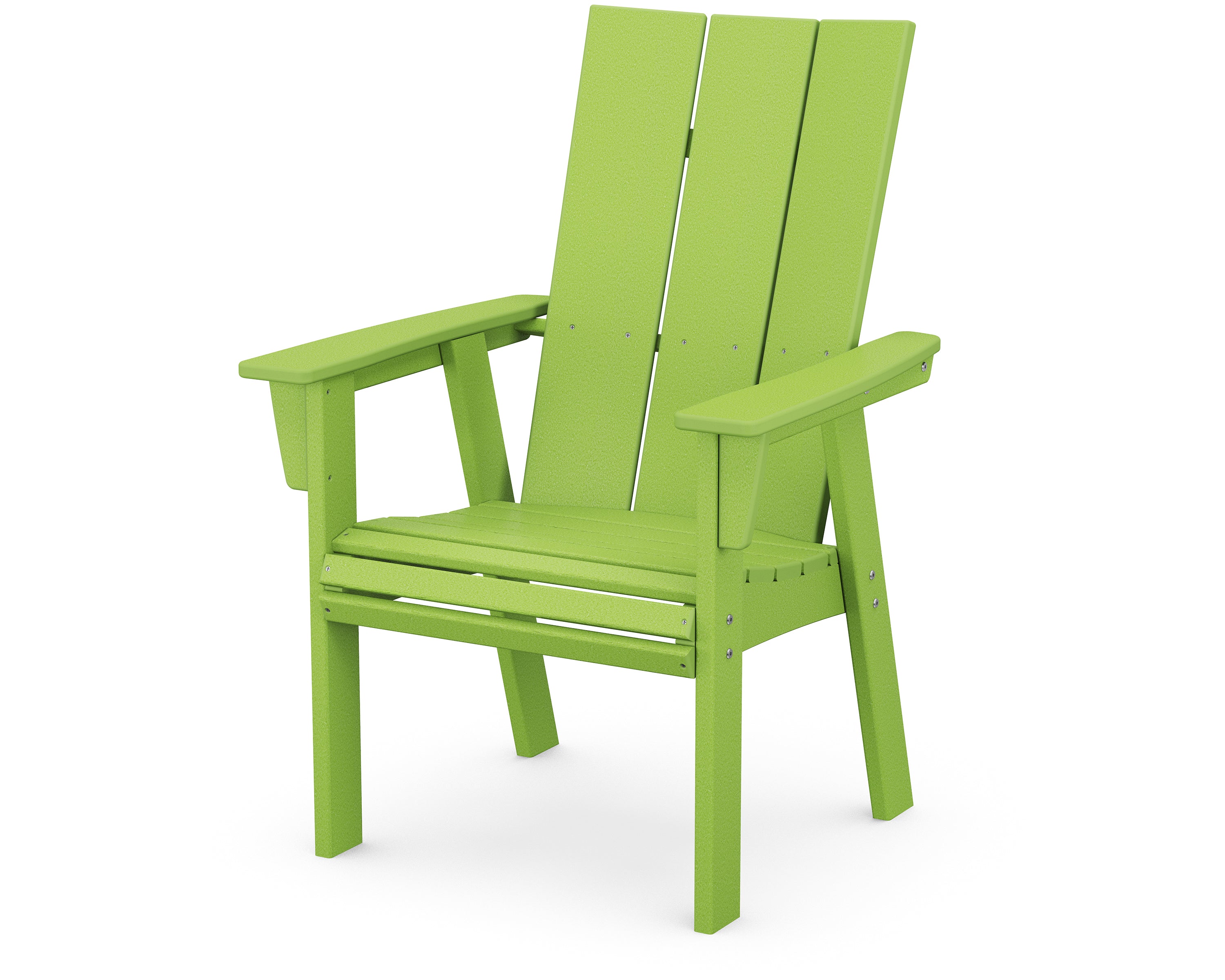 POLYWOOD Modern Curveback Adirondack Dining Chair - Outdoor Patio Furniture, All-Weather Resin, Comfortable Seating for Garden, Poolside & Backyard Relaxation