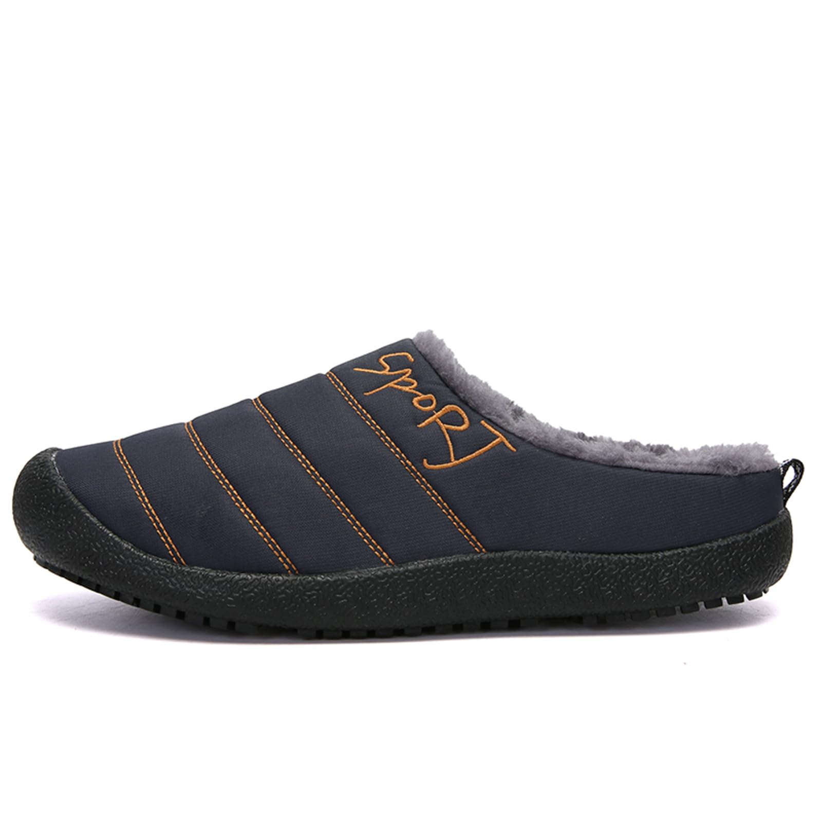 Cozy Winter Slippers for Men & Women - Waterproof Fur-Lined Indoor/Outdoor House Shoes with Anti-Slip Sole - Perfect for Home, Office, and Winter Walking