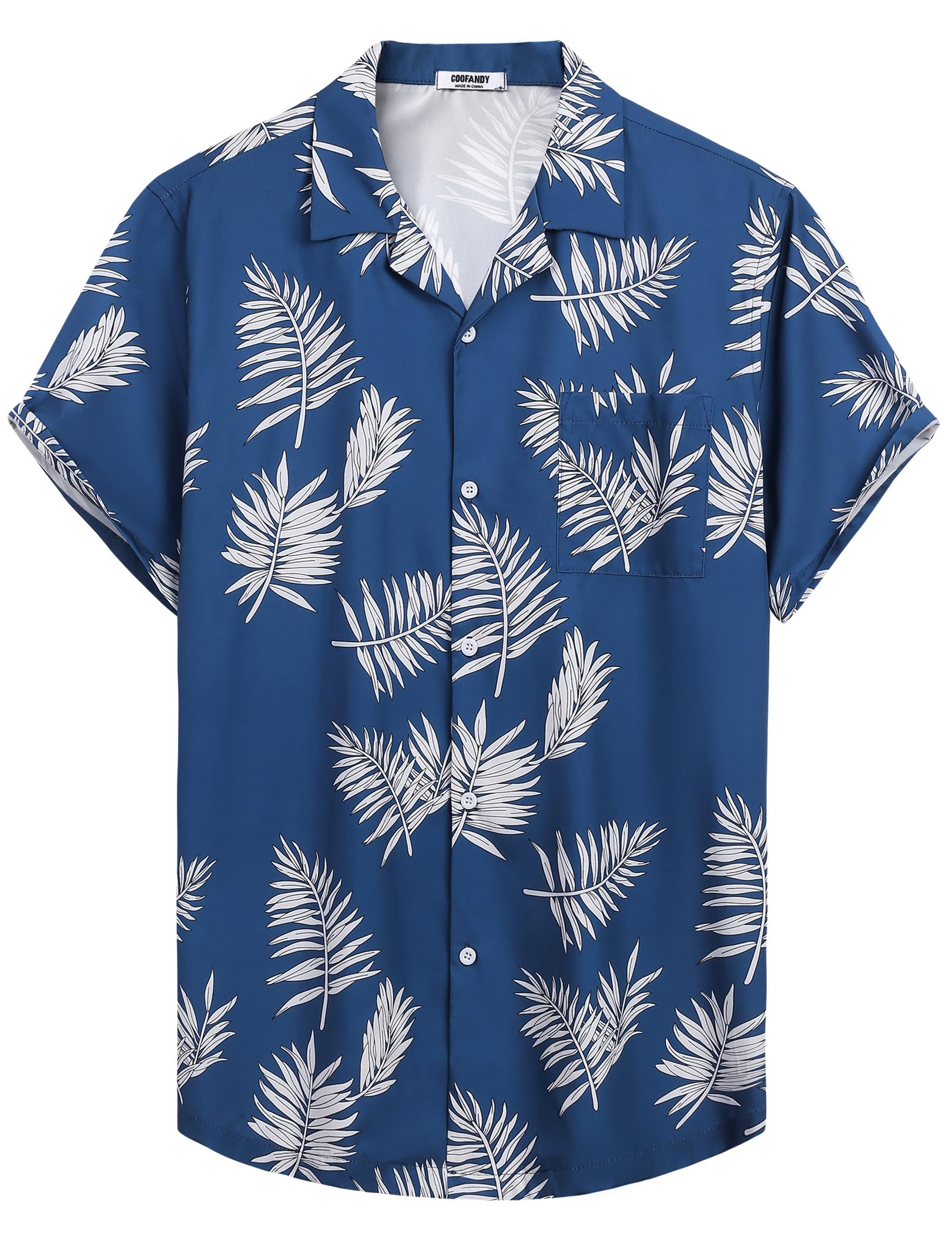 COOFANDY Men's Hawaiian Shirts - Short Sleeve Tropical Button Down Shirts for Casual Summer & Beach Wear | Perfect for Vacation, Luau Parties, and Tropical Getaways