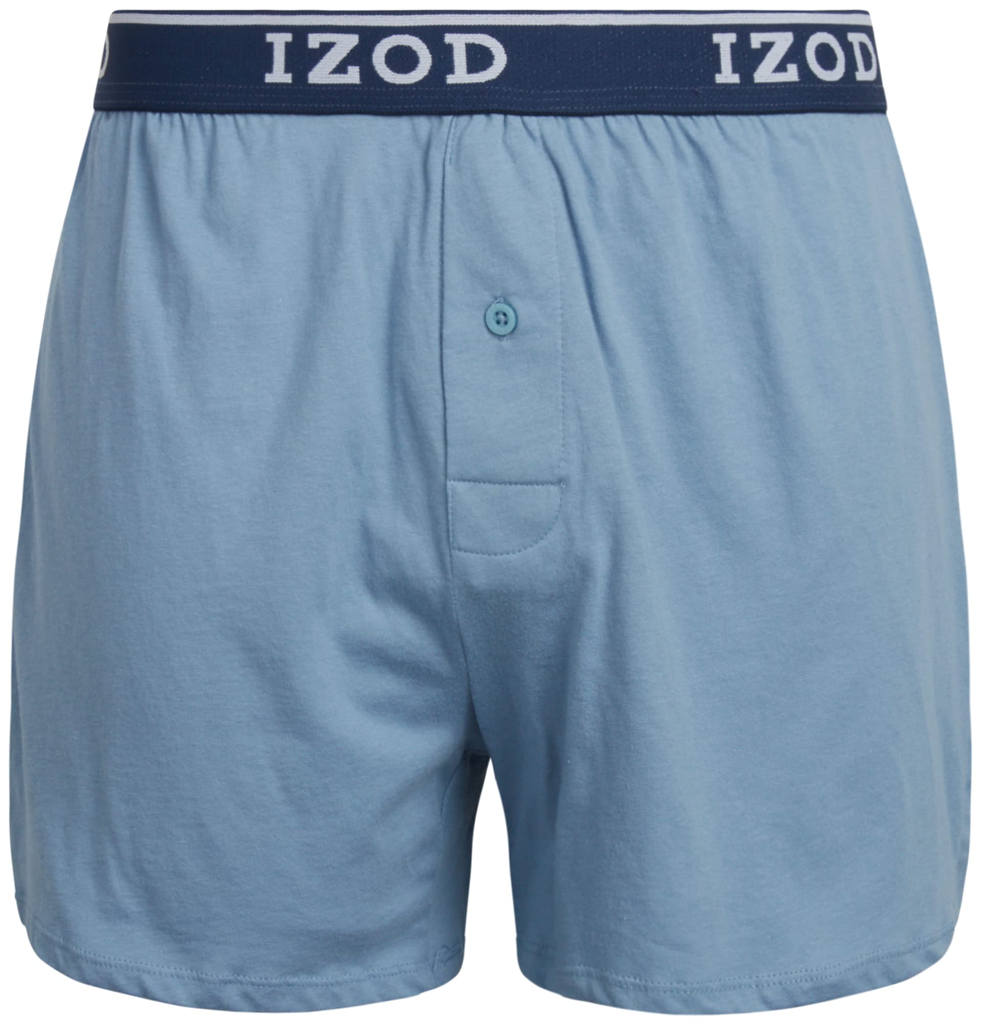 IZOD Men's Cotton Boxer Briefs 8-Pack - Soft Breathable Underwear for Everyday Comfort | Ideal for Work, Gym & Lounge Wear