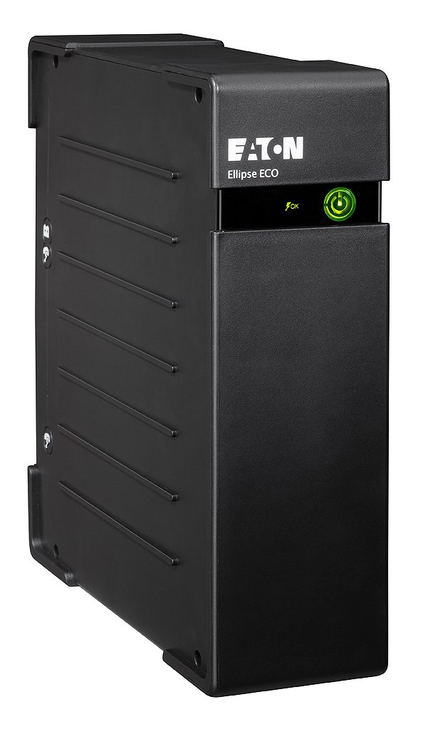 Eaton Ellipse ECO 800 USB FR - 800VA Offline UPS with 4 French Outlets, Surge Protection & Battery Backup - USB Interface (Cable Included) - Black - Ideal for Home Office, PC, Router & Network Equipment Protection