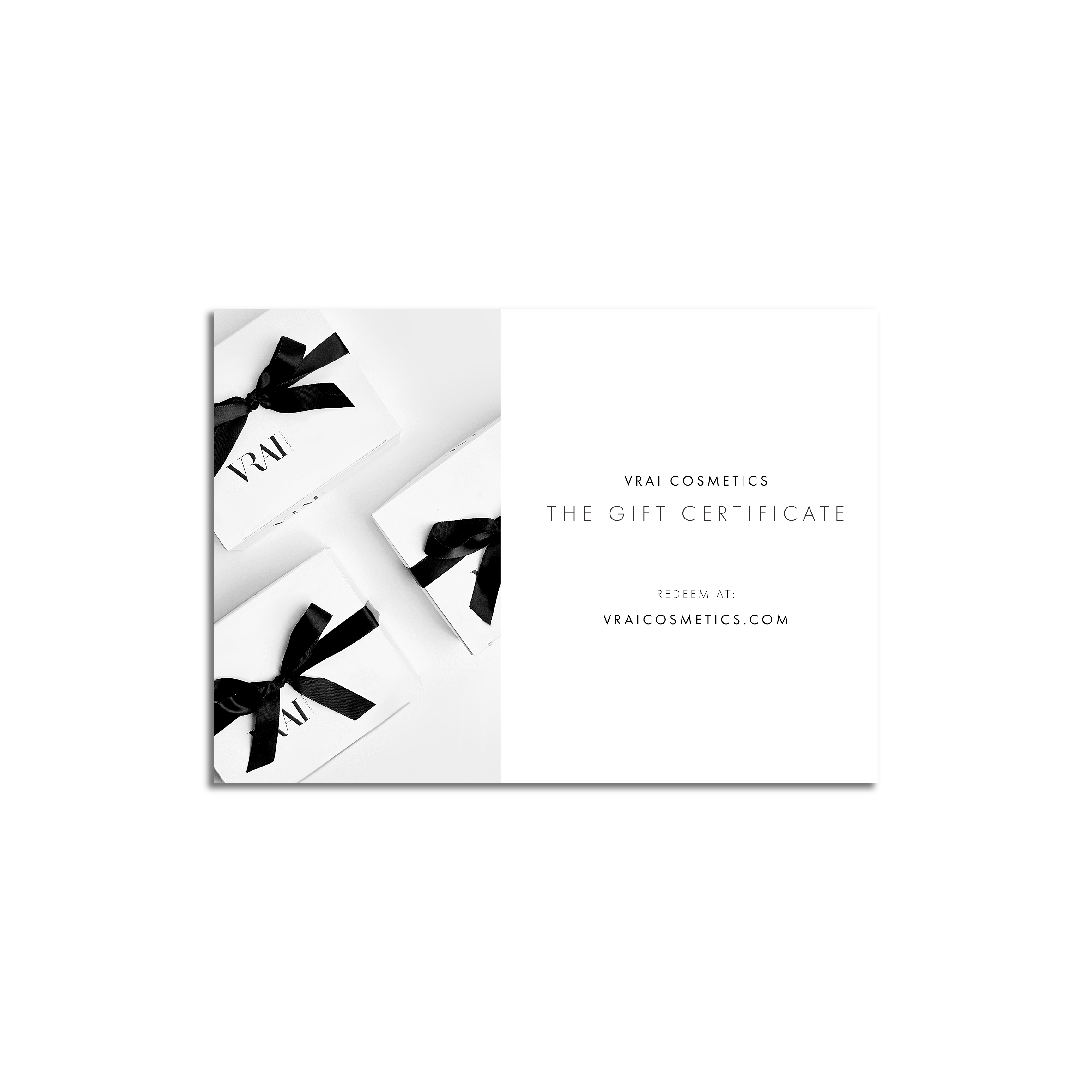 VRAI Cosmetics Gift Card - Perfect for Holidays, Birthdays & Special Occasions - Luxury Skincare & Beauty Gifts