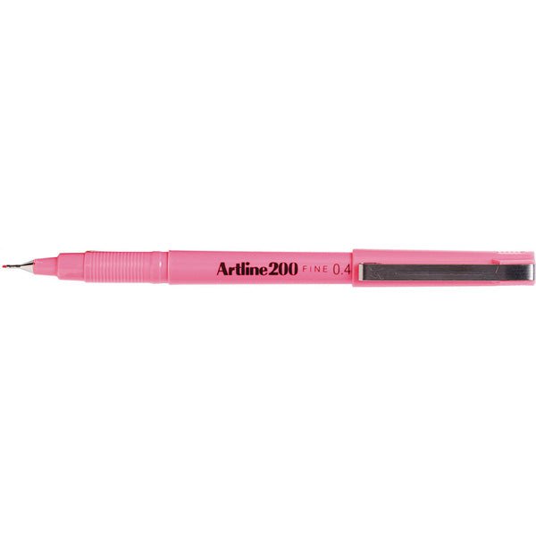 Artline 200 Fineliner Pen Set - 0.4mm Ultra Fine Tip, 12 Pack of Vibrant Pink Pens for Drawing, Sketching, Note Taking & Bullet Journaling