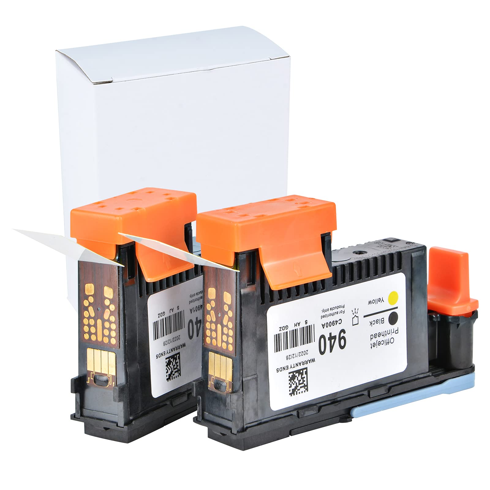 2 Packs HP 940 & 940XL Printhead (C4900A & C4901A) - Compatible with Officejet Pro 8000 8500 8500A 8500A Plus Printers (Black/Yellow + Cyan/Magenta) - High-Quality Replacement for Home & Office Printing Needs