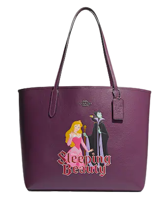 Coach Disney X Coach City Tote Bag - Signature Canvas Interior with Maleficent Design | Stylish Handbag for Women, Perfect for Work, Travel & Daily Use