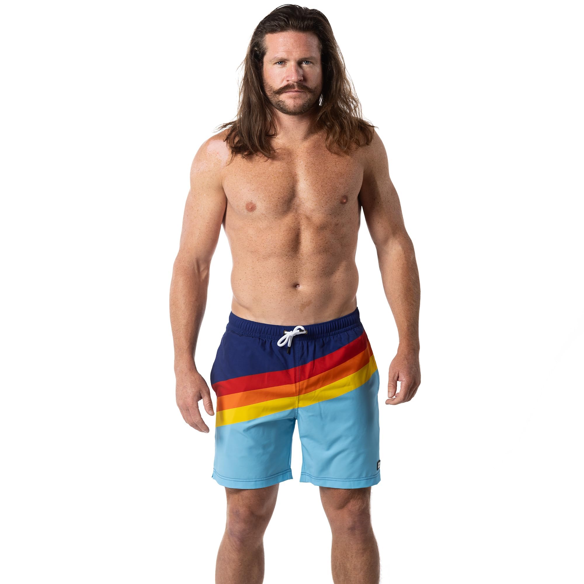 Premium Men's Quick Dry Swim Trunks with Compression Liner - 7 Inch Inseam Board Shorts for Beach, Pool & Water Sports | Comfortable & Stylish Swimwear for Summer Vacation & Outdoor Activities