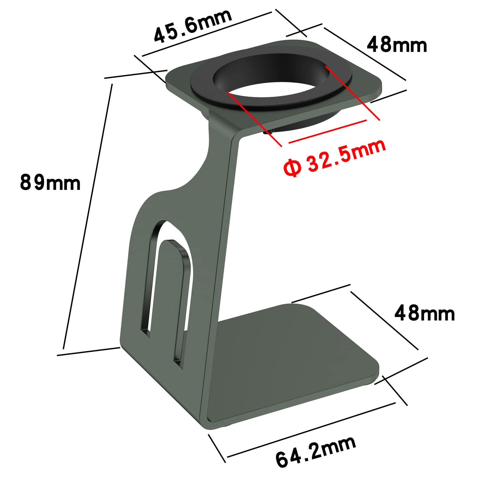 LOKEKE Aluminum Alloy Charging Dock Stand for Google Pixel Watch - Desktop Charger Holder Replacement (Grey) | Perfect for Home, Office & Travel Use