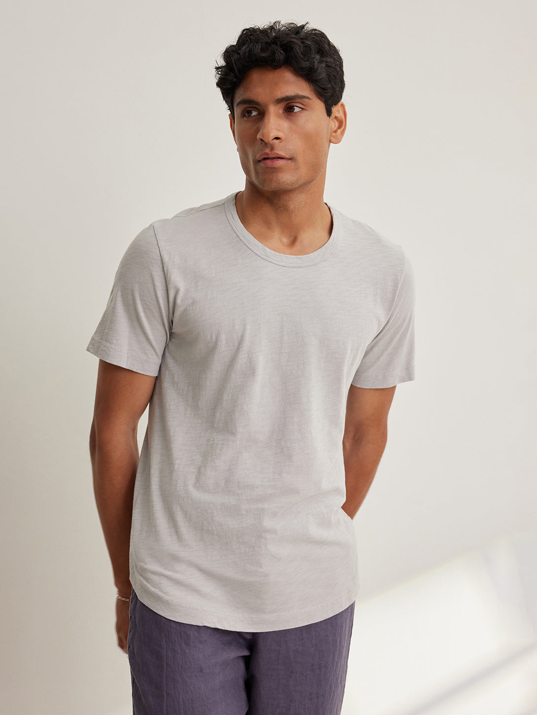 Amaro Slub Tee in Anise - Soft & Stylish Casual T-Shirt for Men | Perfect for Everyday Wear, Outings & Relaxation