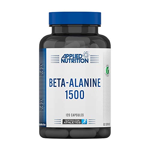 Applied Nutrition Beta Alanine 1500mg - Premium Amino Acid Supplement for Strength & Endurance Boost - 120 Capsules - Ideal for Athletes, Bodybuilders & Fitness Enthusiasts