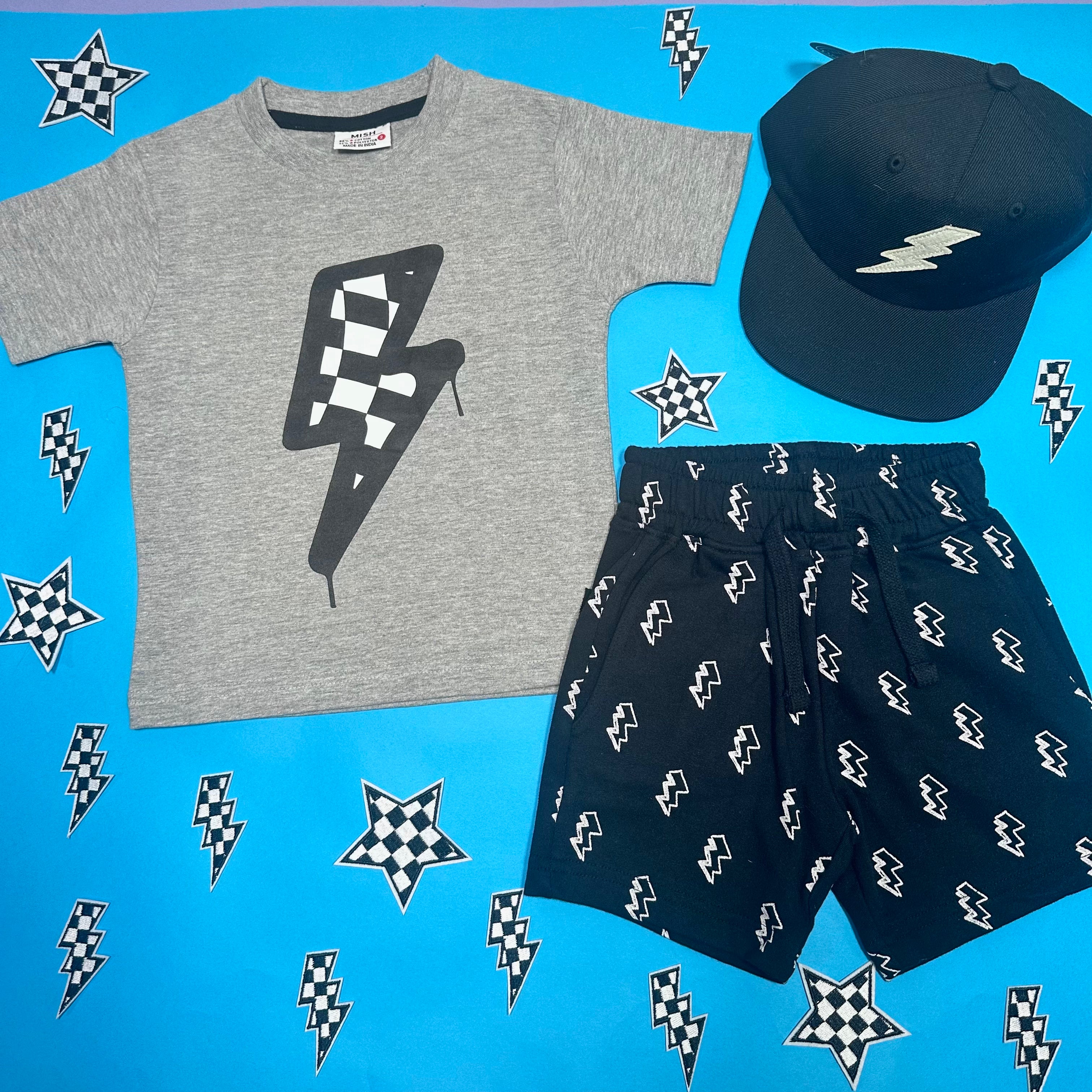 Drip Bolt Graphic T-Shirt for Men - Cool Streetwear Tee with Unique Print | Perfect for Casual Wear, Outings & Gifts