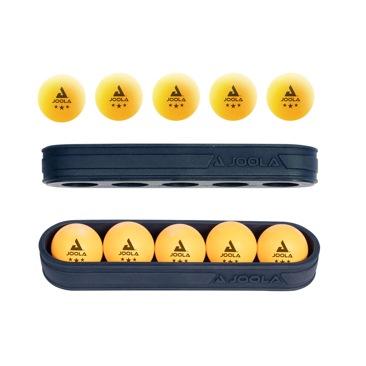 JOOLA Magnetic Rubberized Ball Holder Set - Table Tennis & Ping Pong Accessories for Training & Practice - Perfect for Home, Club & Gym Use