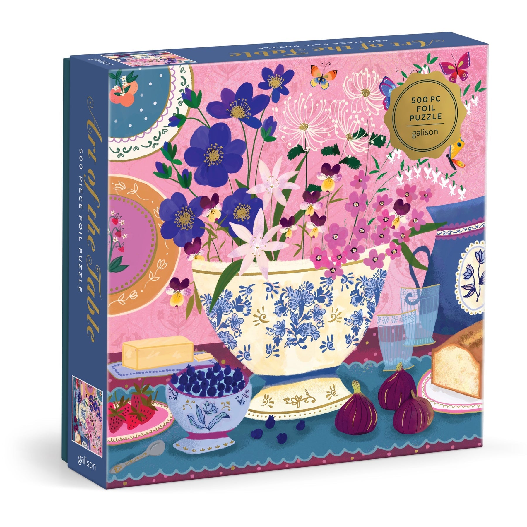 Joy Laforme Art of the Table 500-Piece Jigsaw Puzzle for Adults - Perfect for Family Game Night & Relaxation