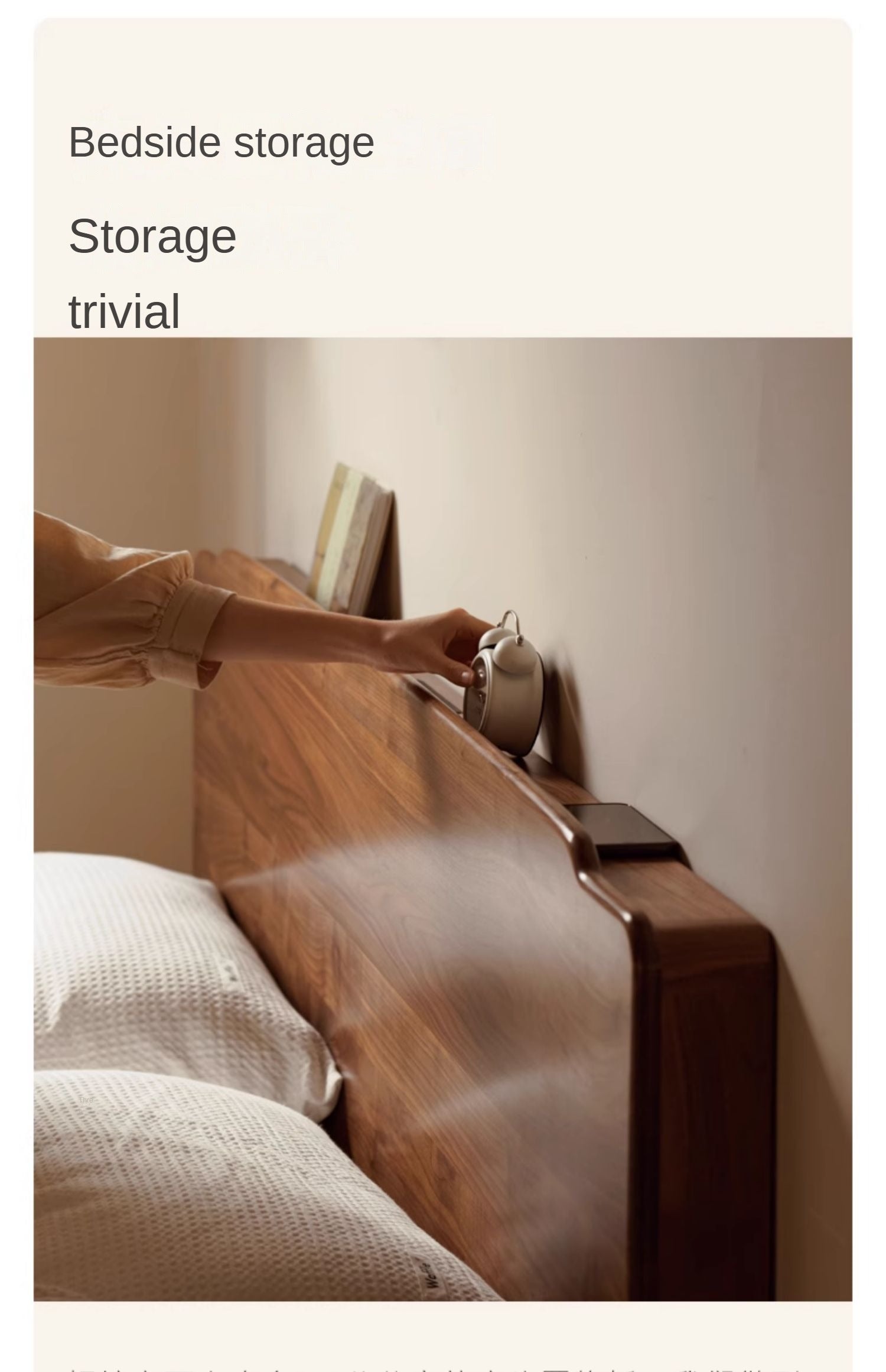 Solid Black Walnut Wood King Size Bed with LED Lighting - Perfect for Master Bedroom, Guest Room & Luxury Home Decor