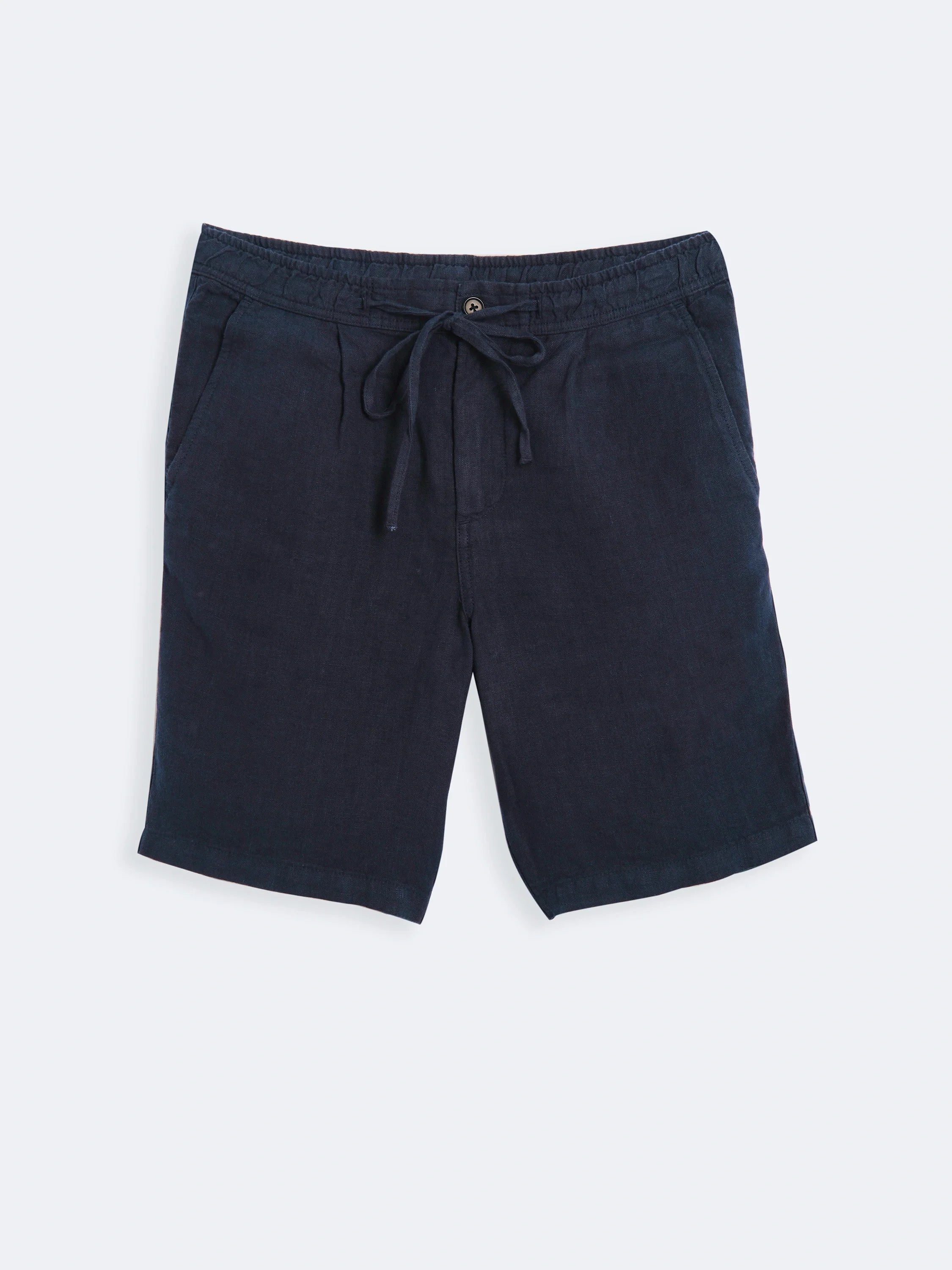 Men's Linen Shorts - Comfortable & Breathable Ilha Navy Blue Casual Summer Shorts for Beach, Travel & Outdoor Activities
